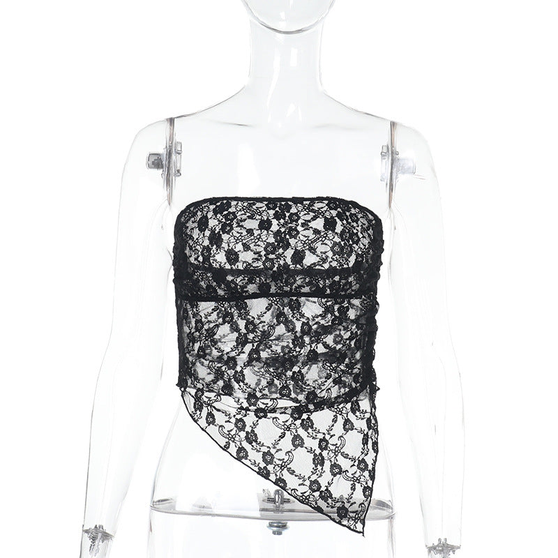 Dame skulderfri blonde top Skovae