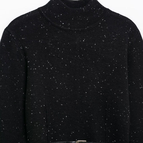 Femme Cozy Rullekravepullover med justerbart bælte Stilla