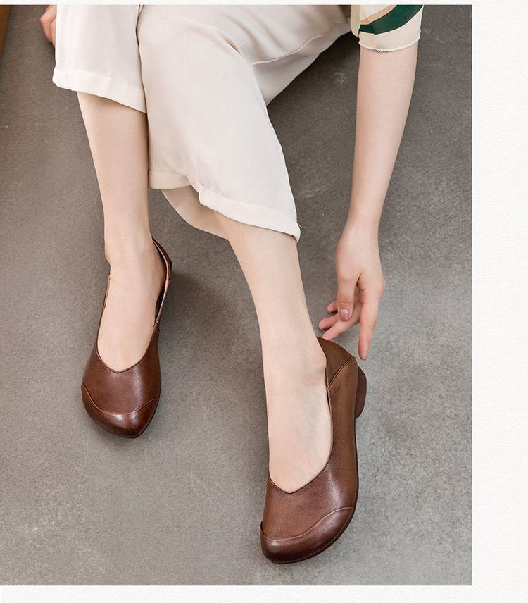 Dame nan elegante Slipper-Ballerina med ergonomisk komfortfod seng og diskret pynte søm Skovae