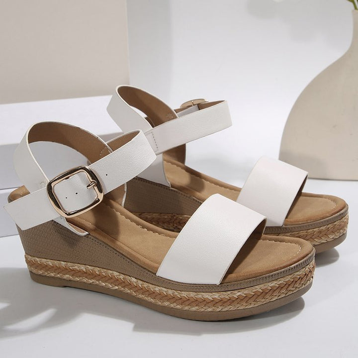 Dame Wedge-sandaler med justerbar rem og stilfuld spænde Stilla
