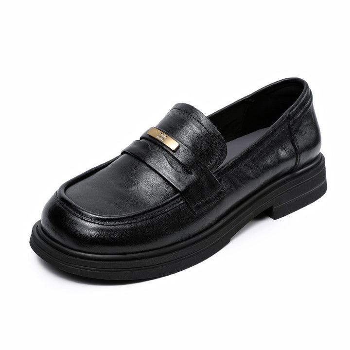Damer Elegante Læder Slippers med dekorativ metalaccent Stilla