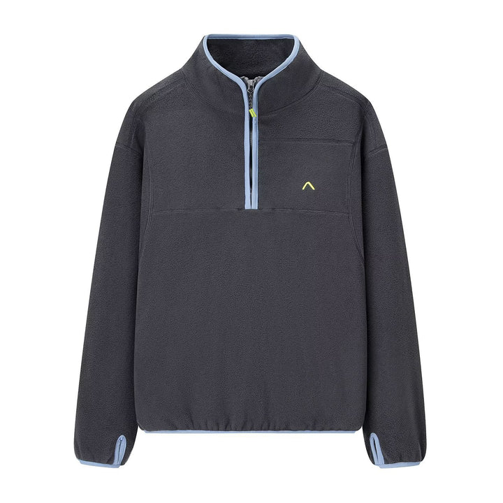 Kvinders fleece sweatshirt med høj krave løsning og praktiske lynlåsdetaillinger Stilla