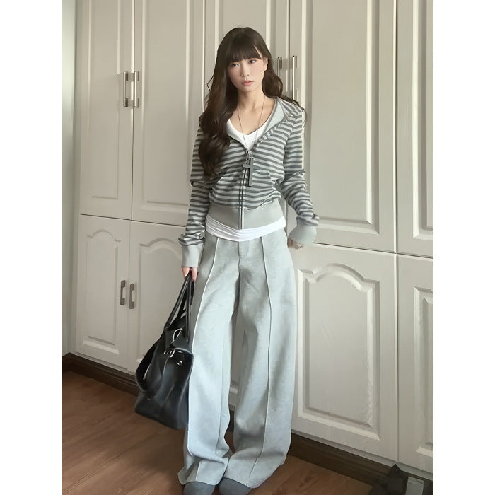 Damer elegant og komfortabel cardigan med lynlås Stilla