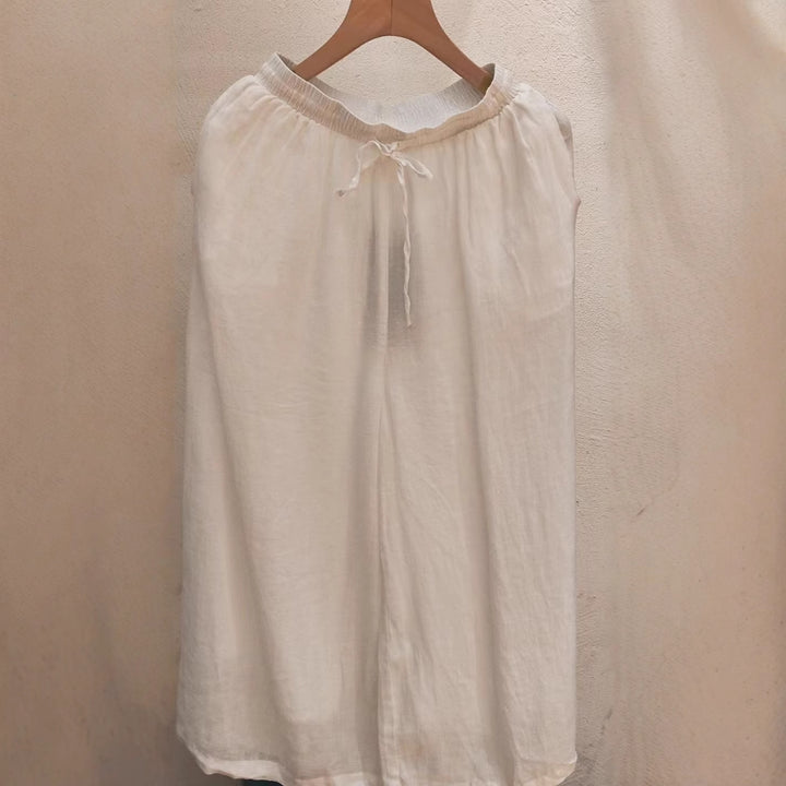 Femme Letvægts Høj Talje Afslappet Fit Culottes Stilla