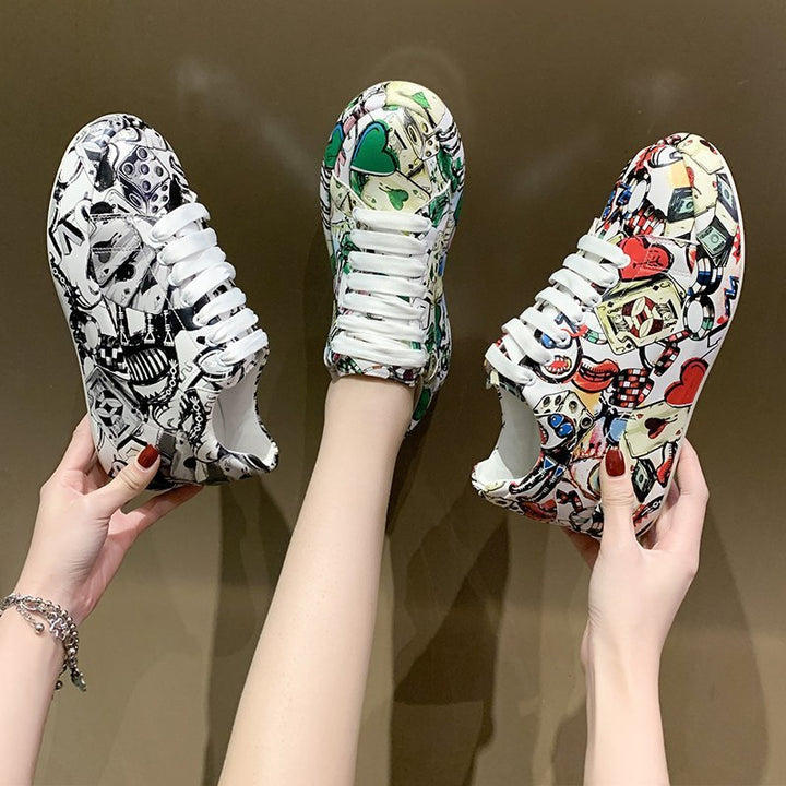 Dame Mode-Sneakers med kreativ grafikdesign Stilla