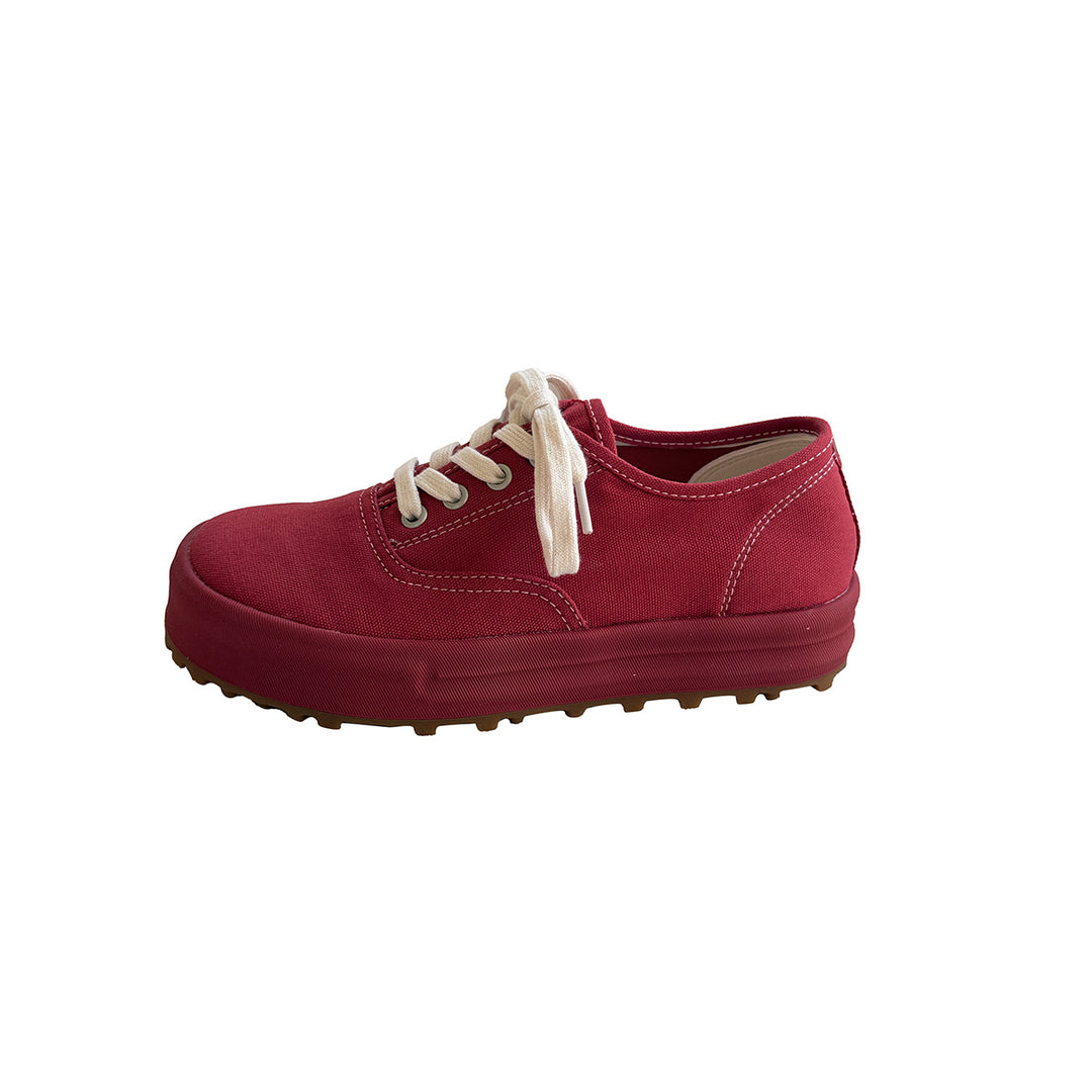 Femme Canvas Snøresneakers med polstret fodseng Stilla