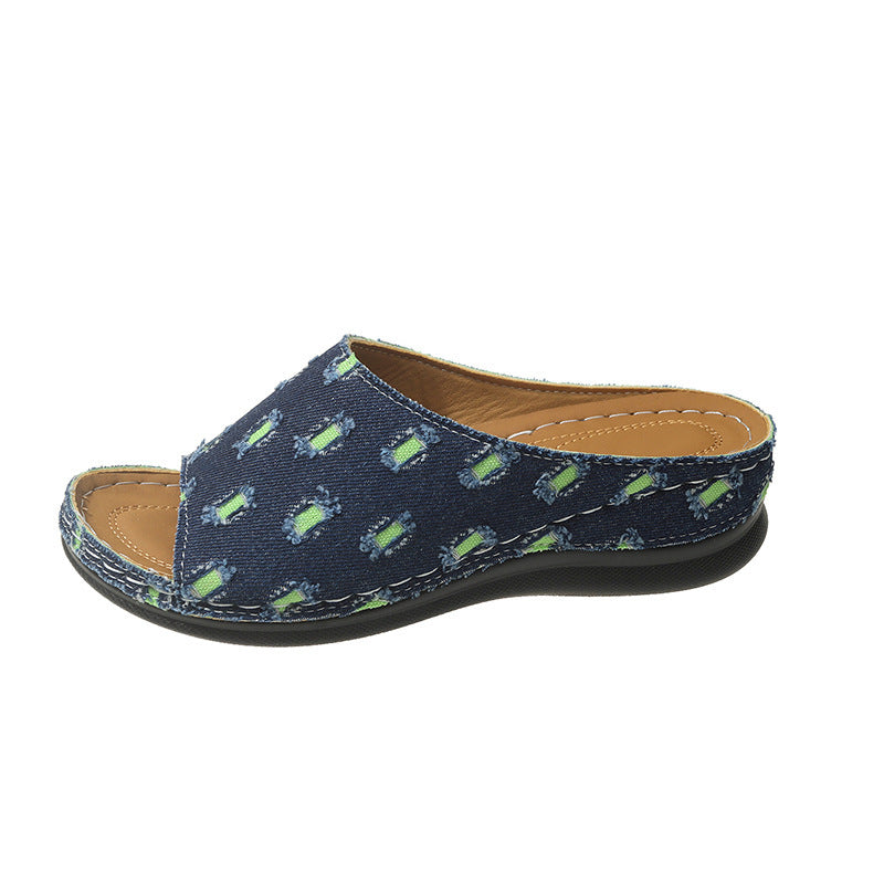 Dame Clogsandaler med moderne mønster og fleksibel fodseng Stilla