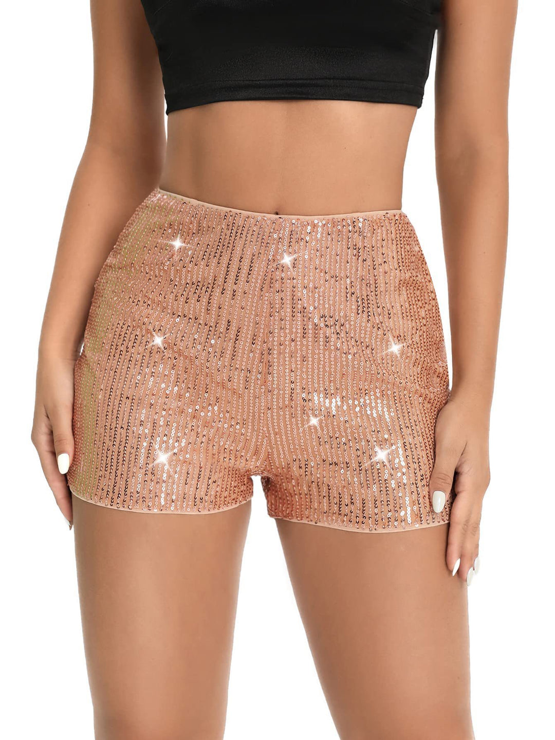 Dame glamourøse palietshorts Skovae