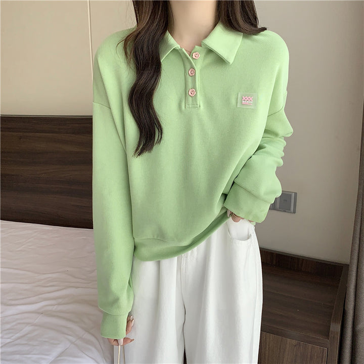 Dame Casual Polo Sweatshirt Stilla