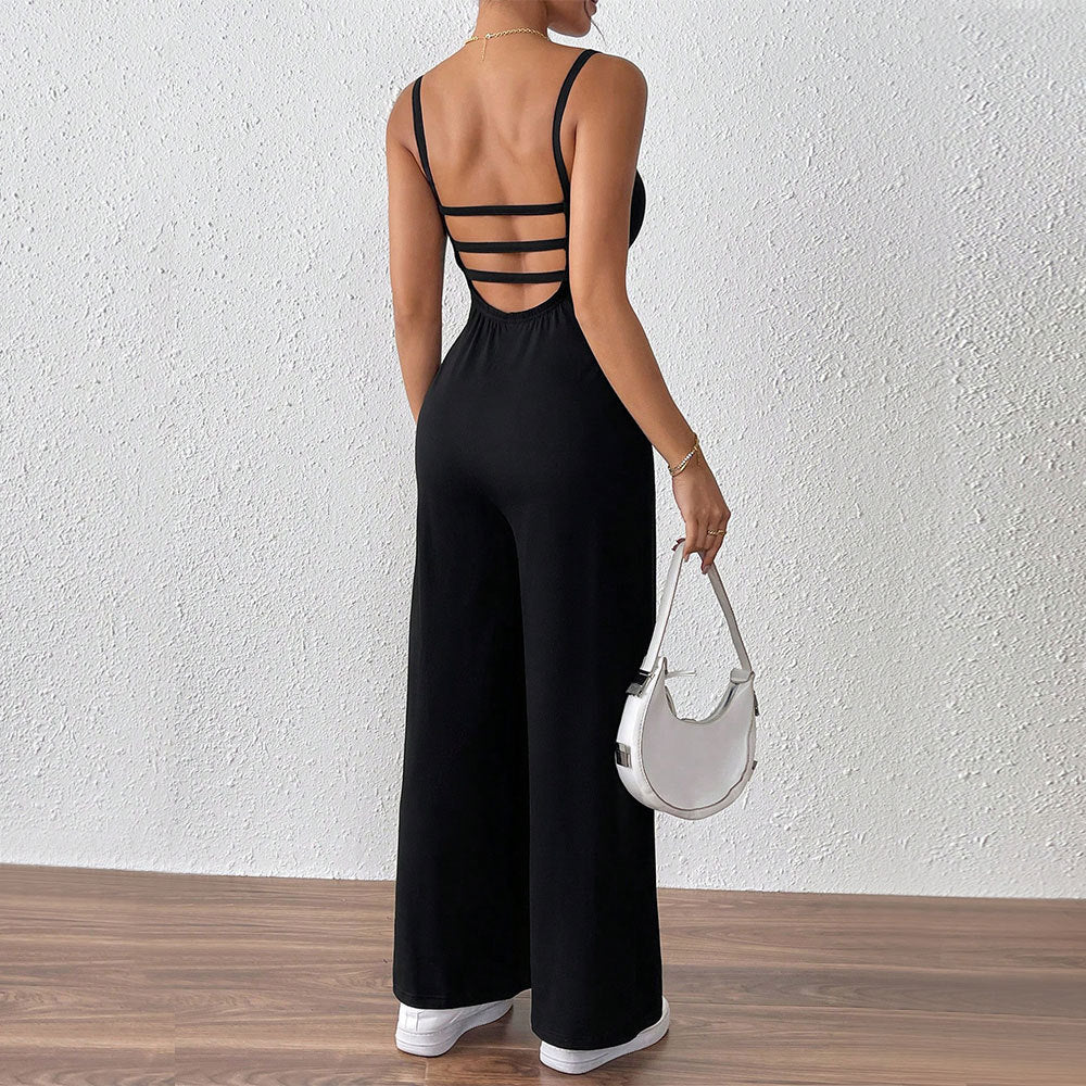 Kvinders afslappede jumpsuit med slanke stropper og elegant snit Stilla
