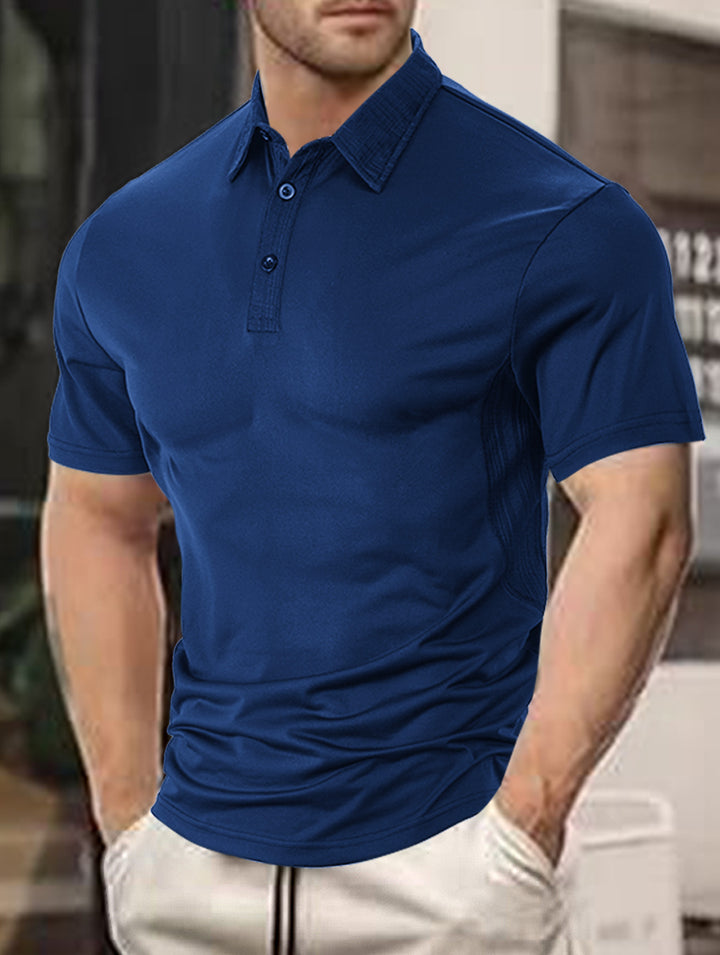 Herrer Polo-Shirt med fugtregulerende teknologi og moderne krave Stilla