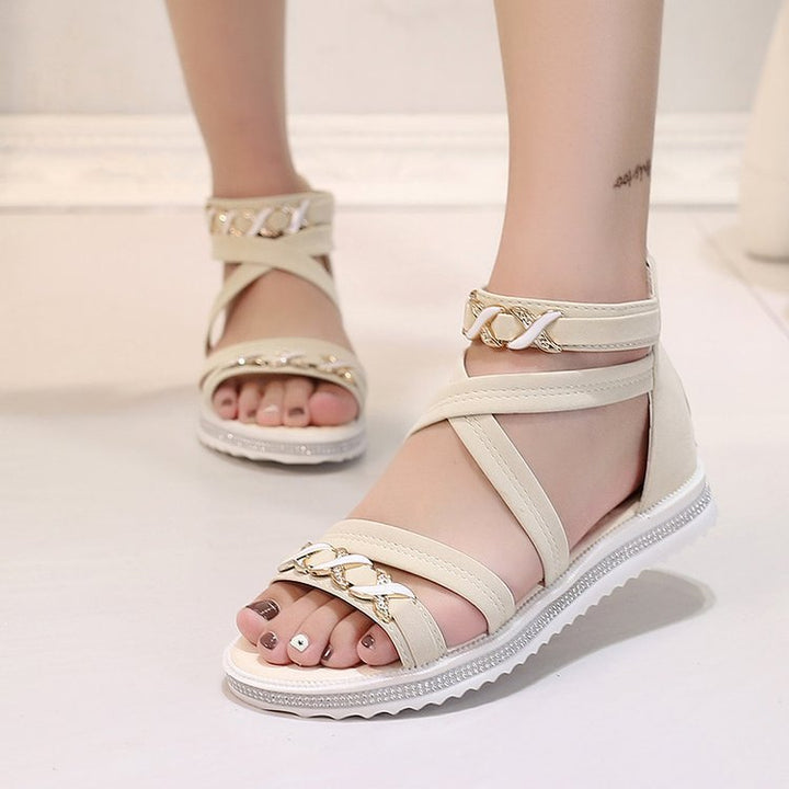 Dame sandaler med mode remdesign og elegante glimmerdetaljer Stilla