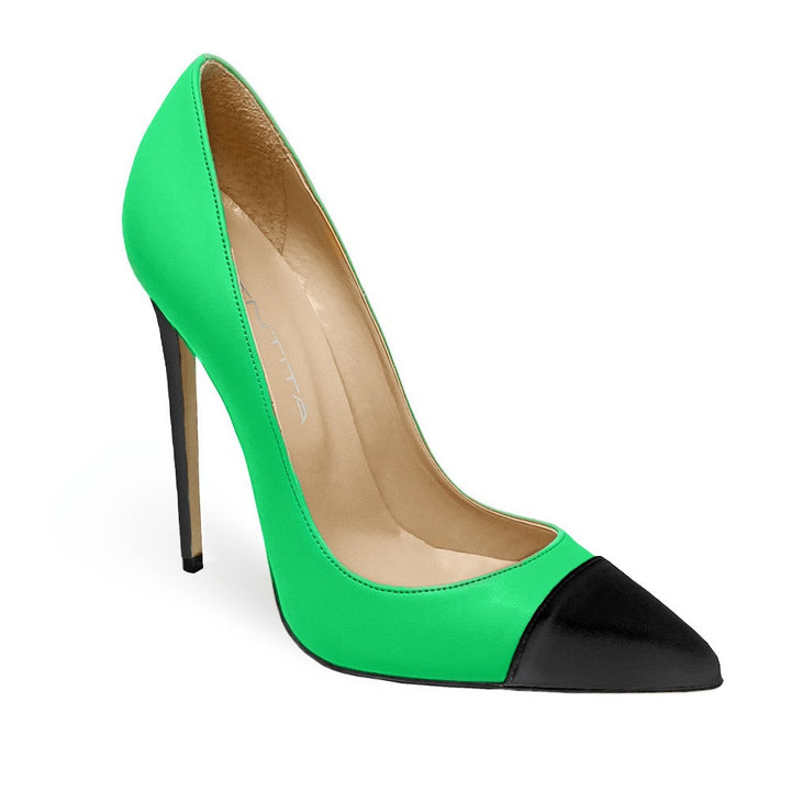 Femme Højtydende Pointe-toe Stiletto-Pumps med skinnende detaljer Stilla