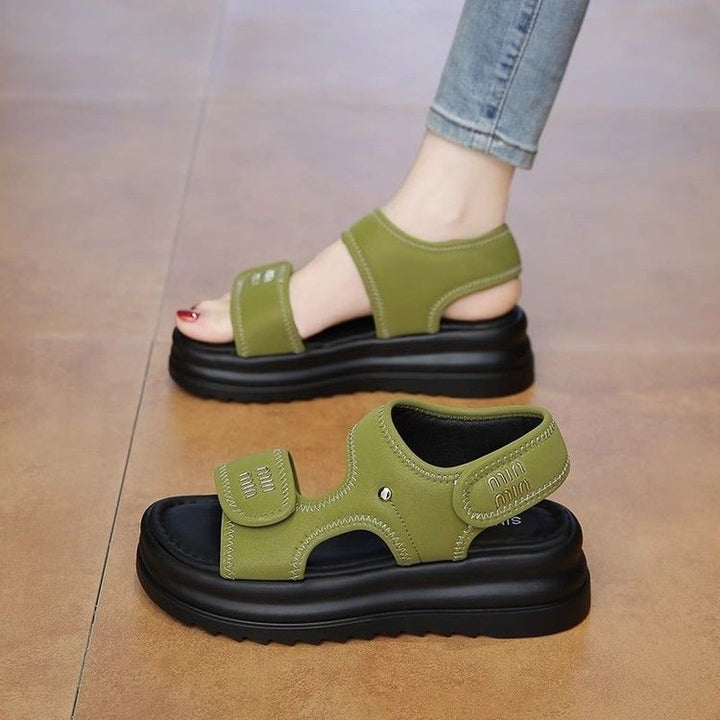 Dame Rem-Sandaler med støddæmpende Plateau sål og justerbart remdesign Stilla