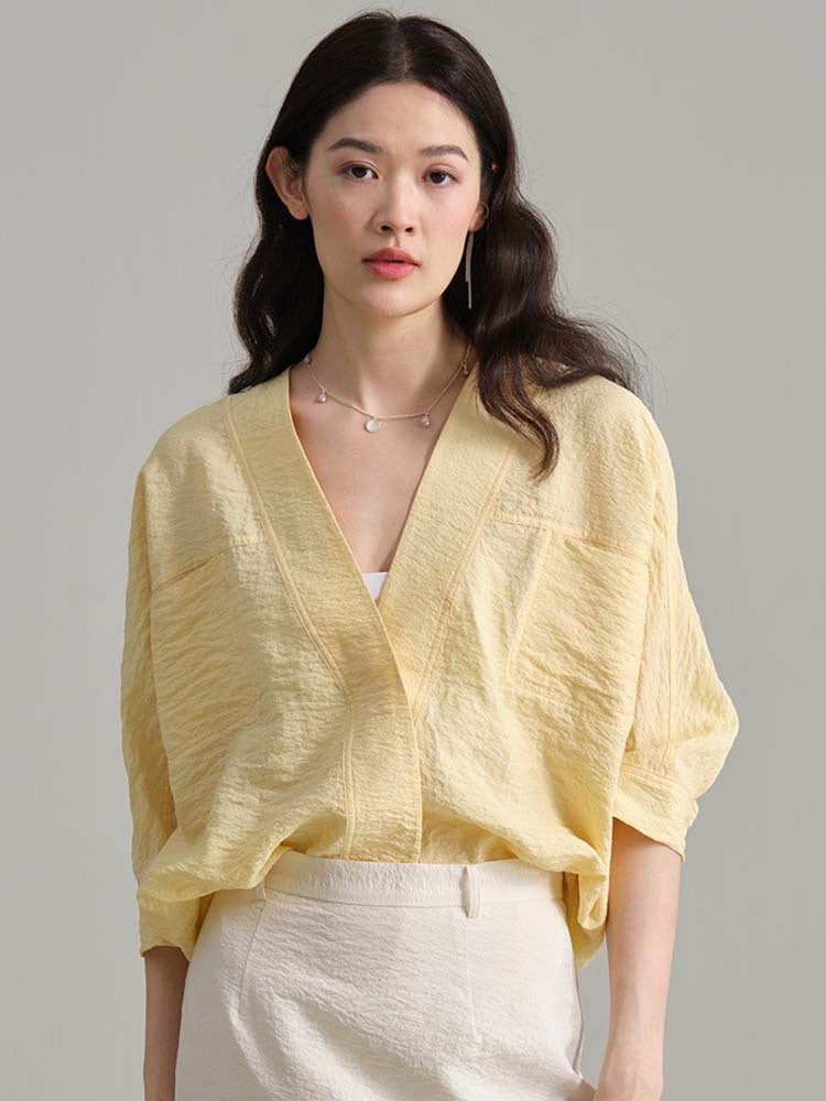 Kvinders afslappede og elegante åben-cut bluse Stilla