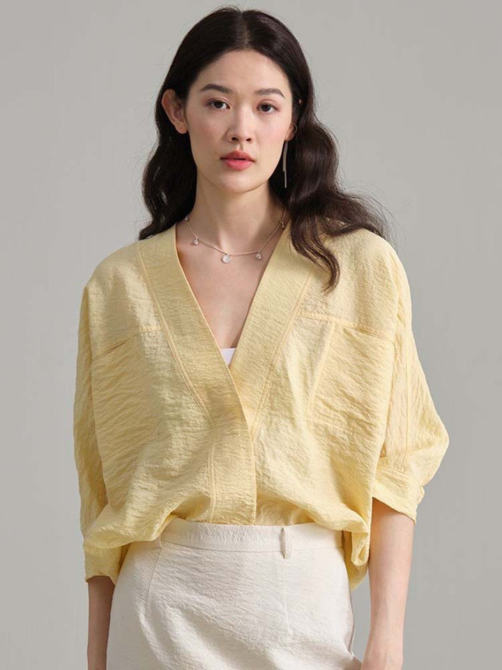 Kvinders afslappede og elegante åben-cut bluse Stilla