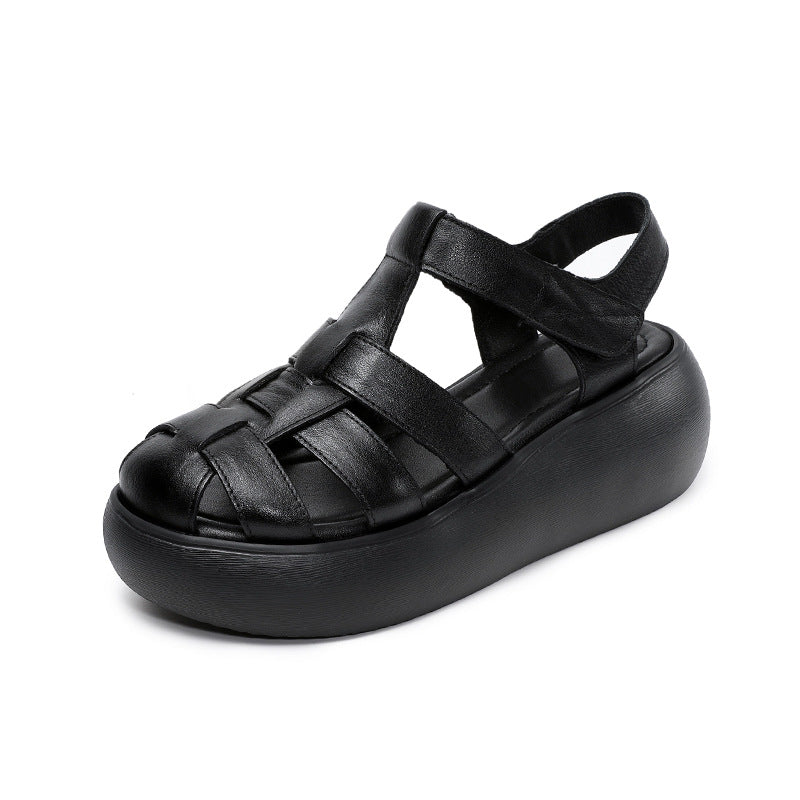Dame Riemchen Casual Flade Sandaler med Hævet Sål Stilla