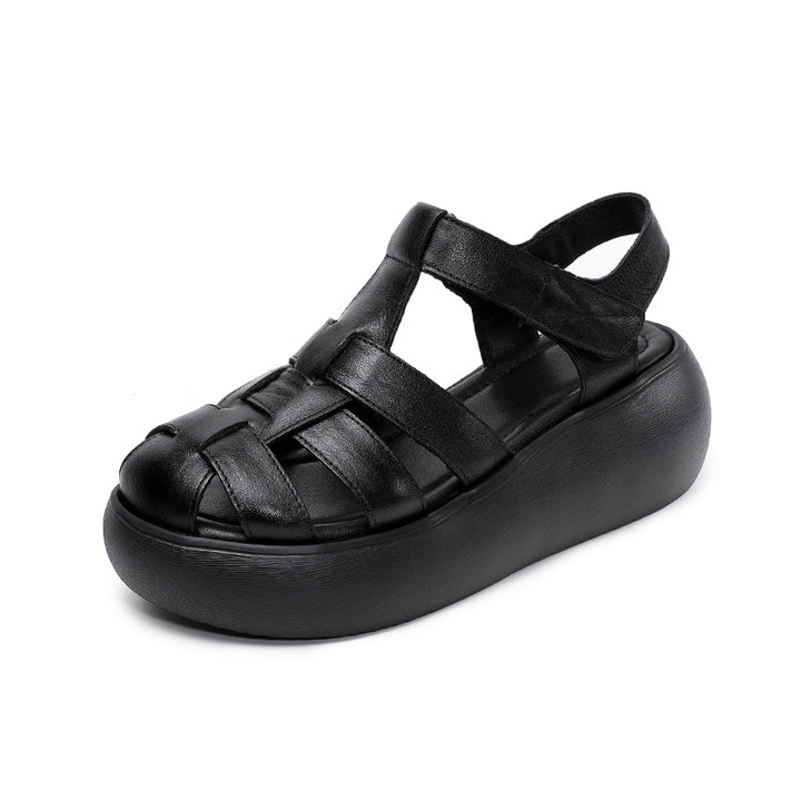 Dame Riemchen Casual Flade Sandaler med Hævet Sål Stilla
