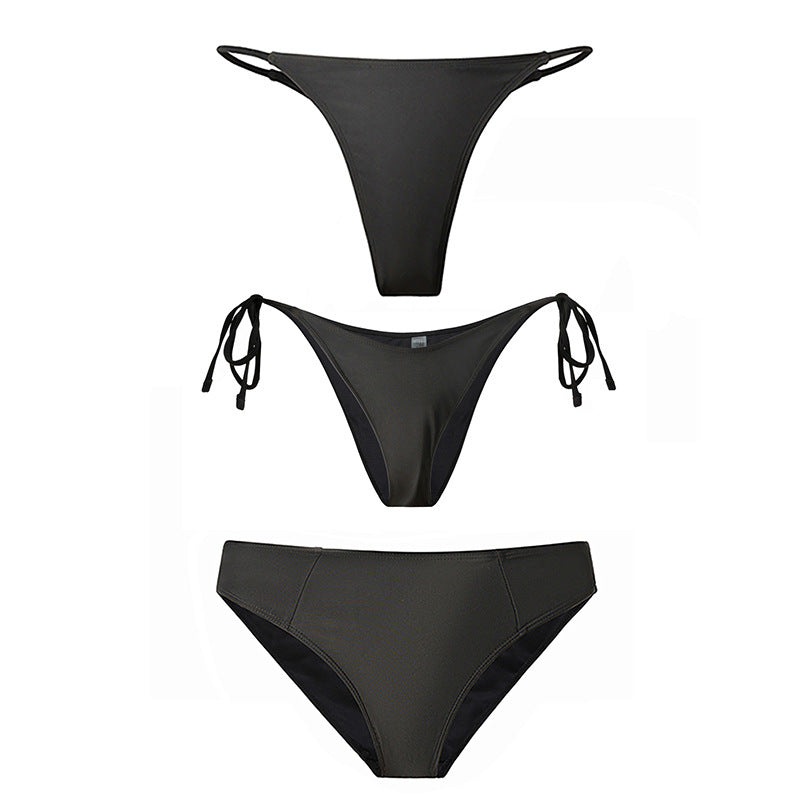 Damer Højskåret Bikini med sidebindebånd Skovae
