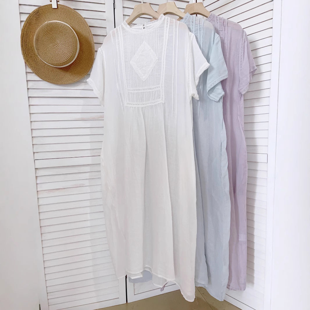 Femme Elegante Broderet Shift Kjole Stilla