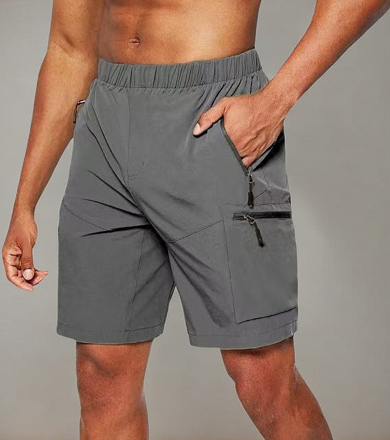 Herre funktionsshorts med elastisk talje og praktiske lynlås lommer Stilla