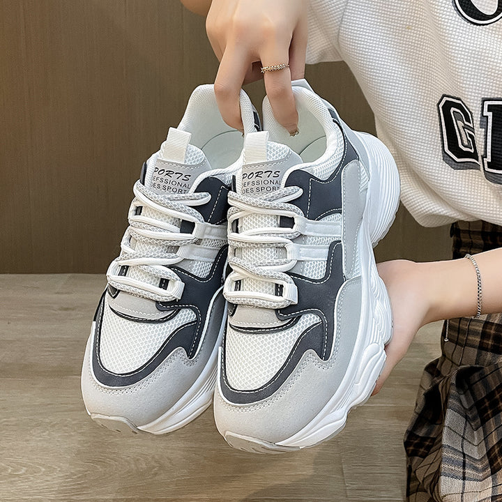 Dame Sporty Chunky Sneakers med innovativ dæmpning og åndbart mesh-overflade Stilla