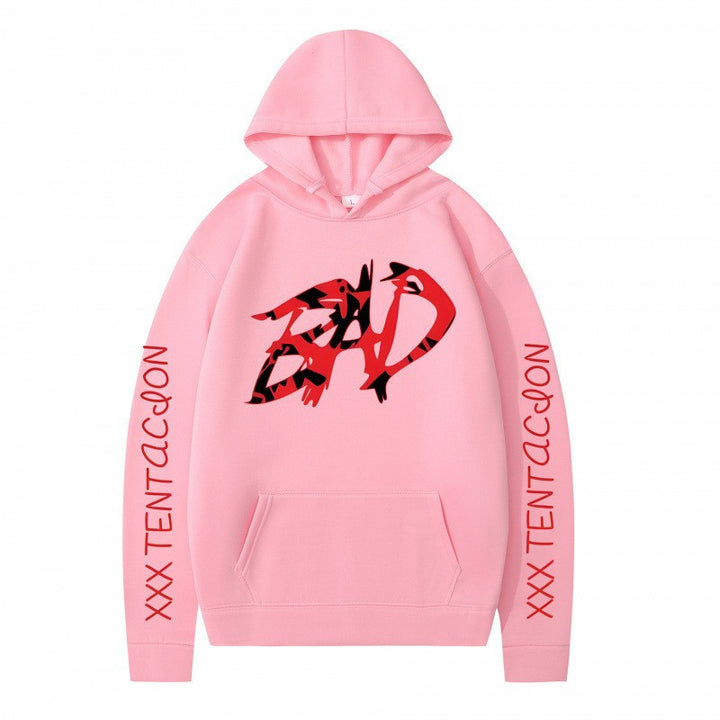 Kvinder hoodie med iøjnefaldende grafisk tryk og afslappet pasform Skovae