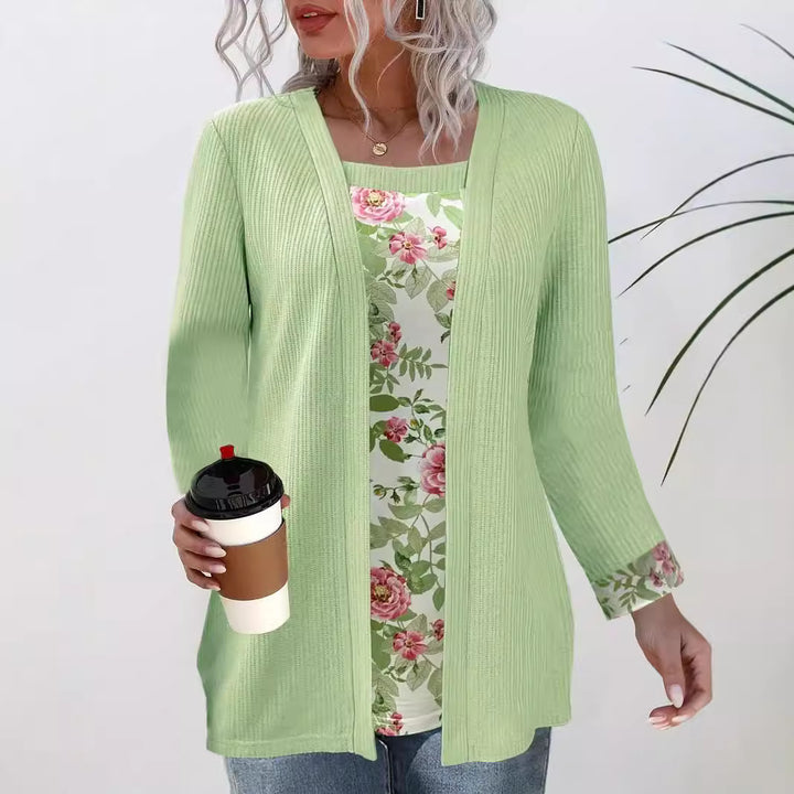 Dame mode langærmet Cardigan Stilla