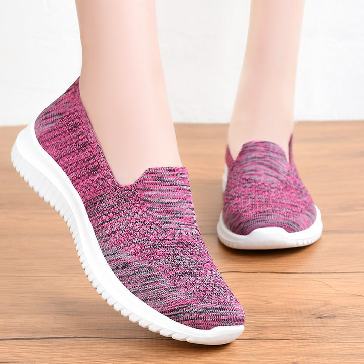 Dame Slip-On Sport Sneakers med åndbart overmateriale og skridsikker sål Stilla