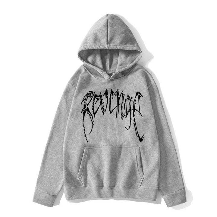 Dame hoodie med unik grafisk tekst Skovae