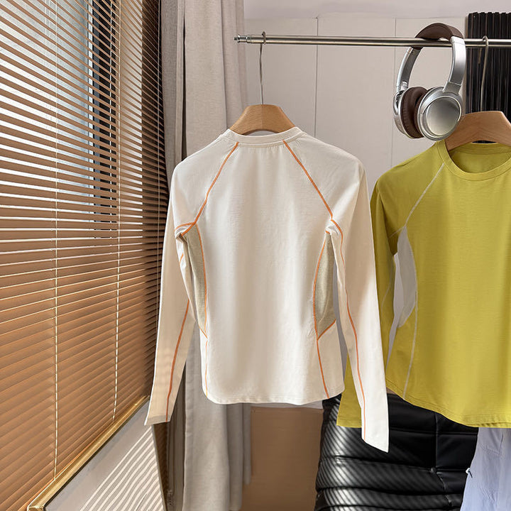 Kvinders sporty langærmet skjorte med innovativt ventilationssystem Stilla