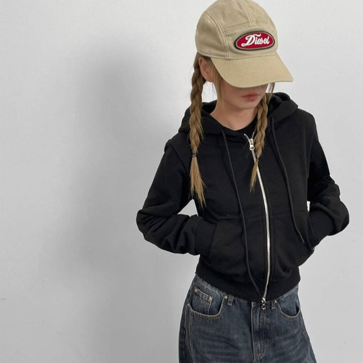 Kvinders sporty sweatshirtjakke med fuld lynlås Stilla