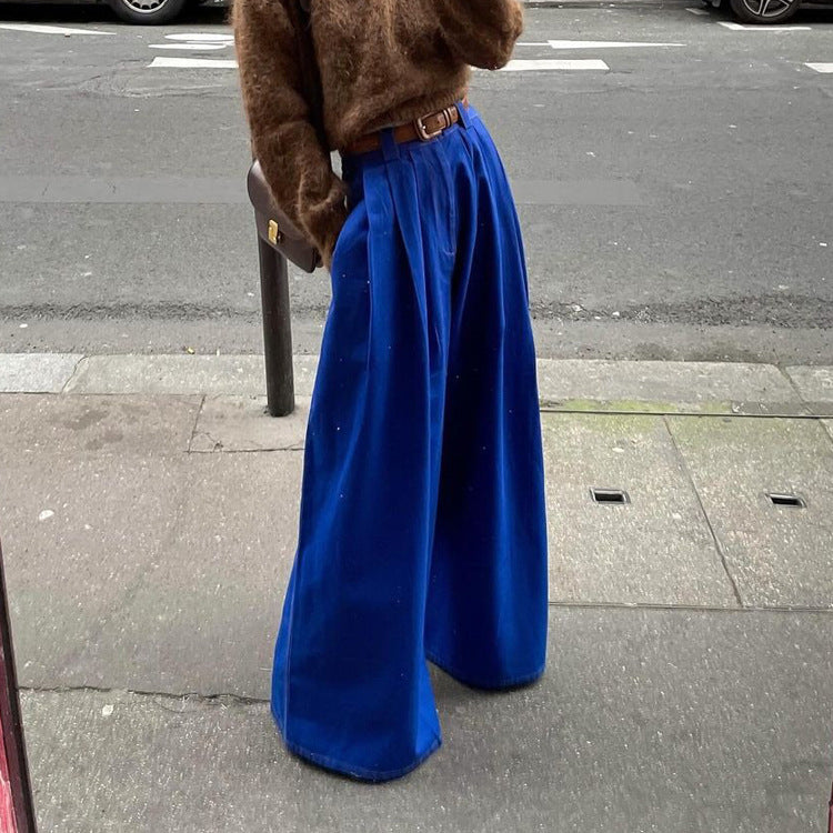 Damer Bredt skåret Høj talje bukser med elegante detaljer Stilla