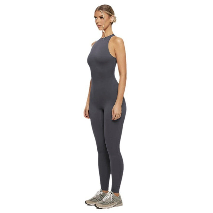 Dame elegant jumpsuit med figursygt design og afslappede ærmer Skovae