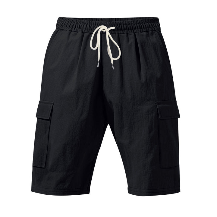 Herrer cargo-shorts med flere praktiske lommer og elastisk talje Stilla