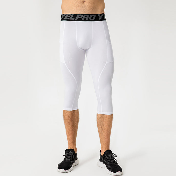 Herrer Sportslige Kompressions-Leggings med praktiske lommer og åndbar teknologi Stilla
