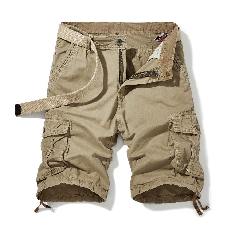 Herre cargo-shorts med justerbart bælte og flere sidelommer Stilla