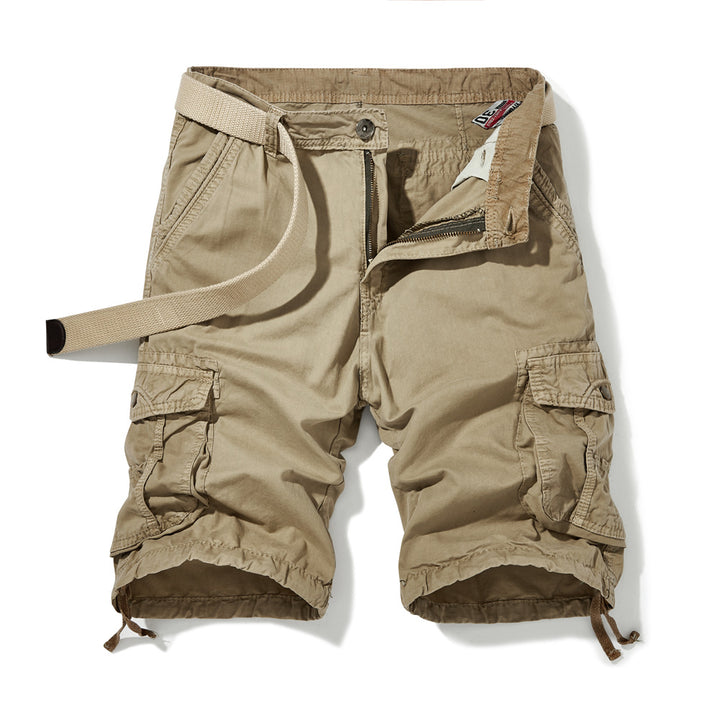 Herre cargo-shorts med justerbart bælte og flere sidelommer Stilla