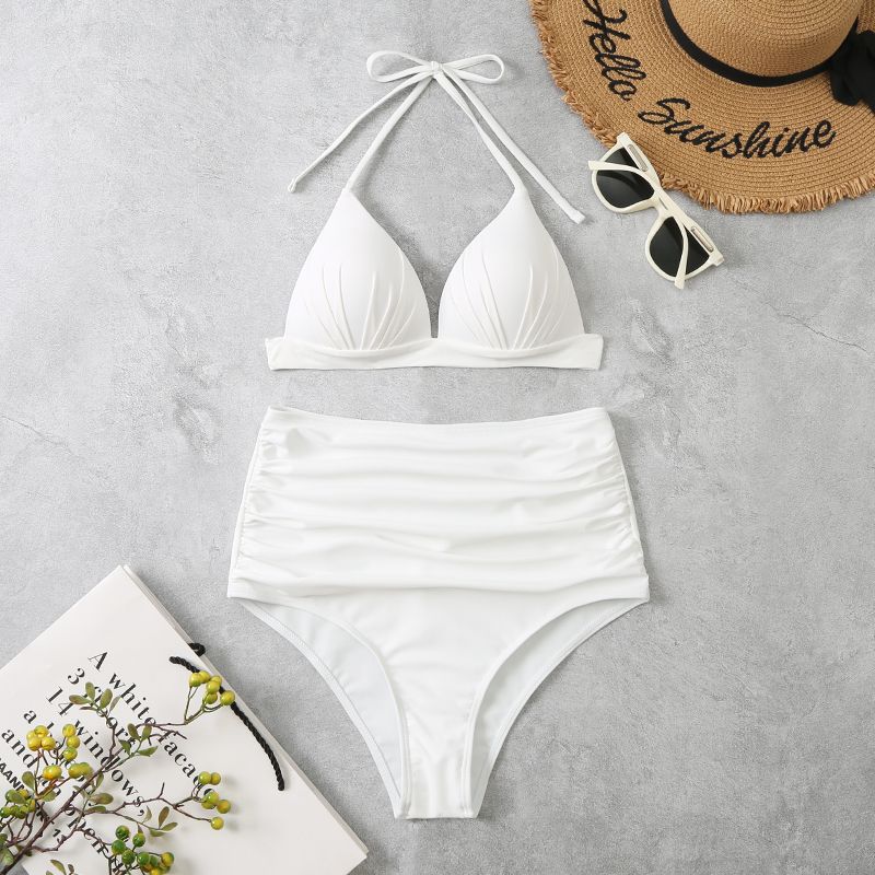 Dame Højt skåret Halter Bikini Sæt Stilla