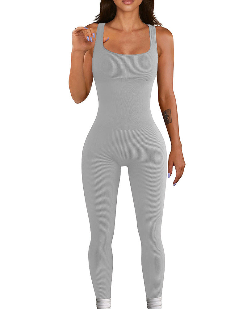 Dame Kvalitets Strik-Jumpsuit med figursmigrende snit Stilla