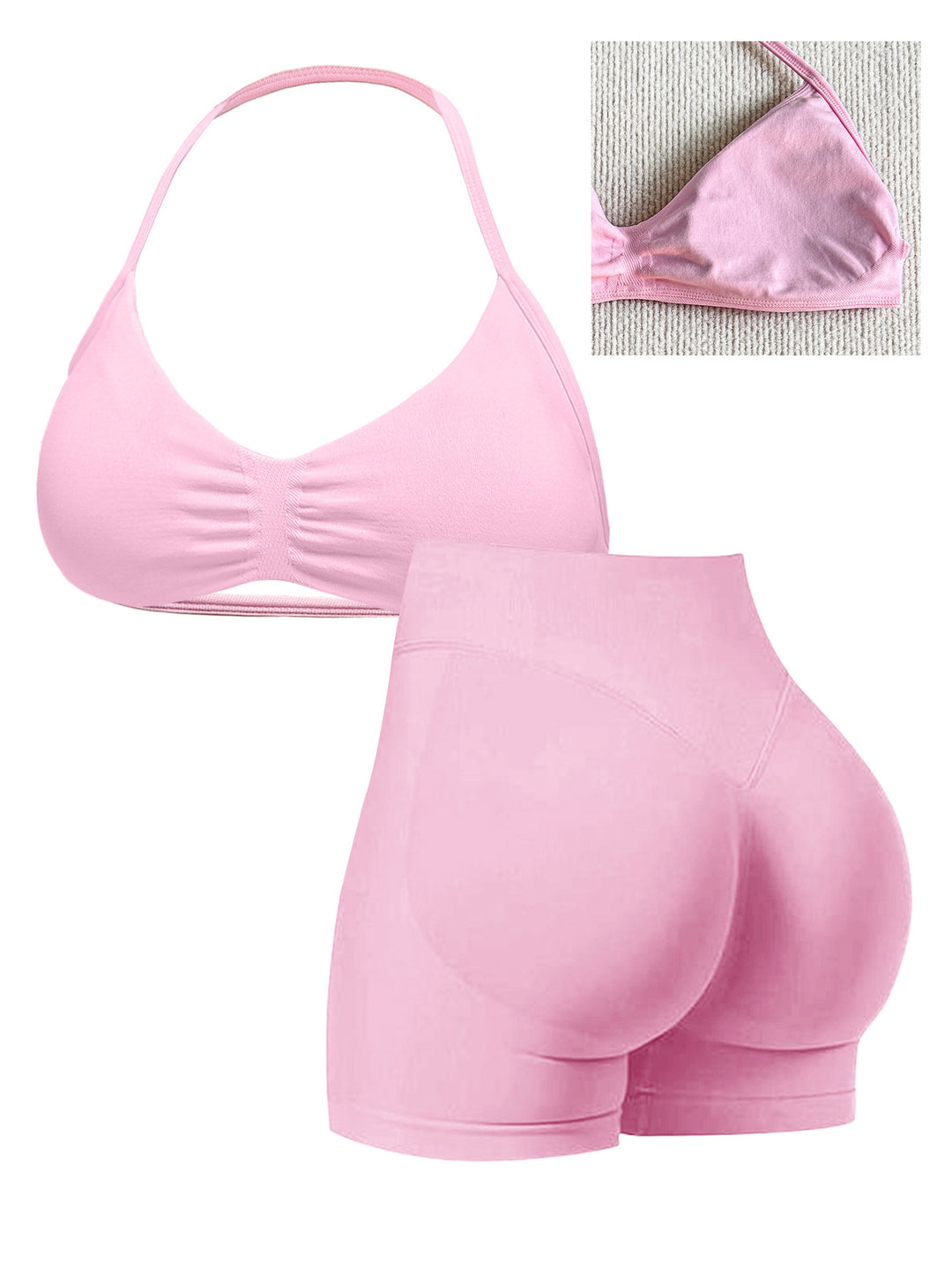Dame Sporty Bikini med polstret top og høj talje Skovae