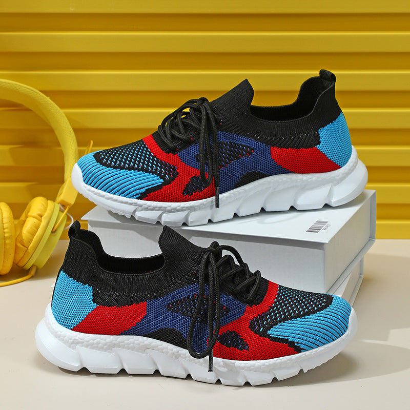 Dame Lettere Strik-Sneakers med fleksibelt Overmateriale og skridsikre Sål Stilla