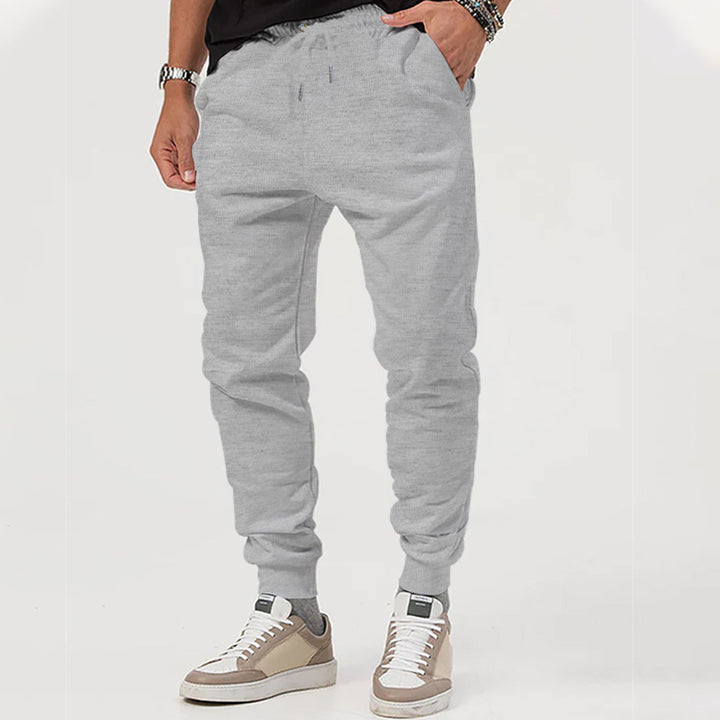 Herrer komfortable joggingbukser med funktionelt design og elastisk talje Stilla
