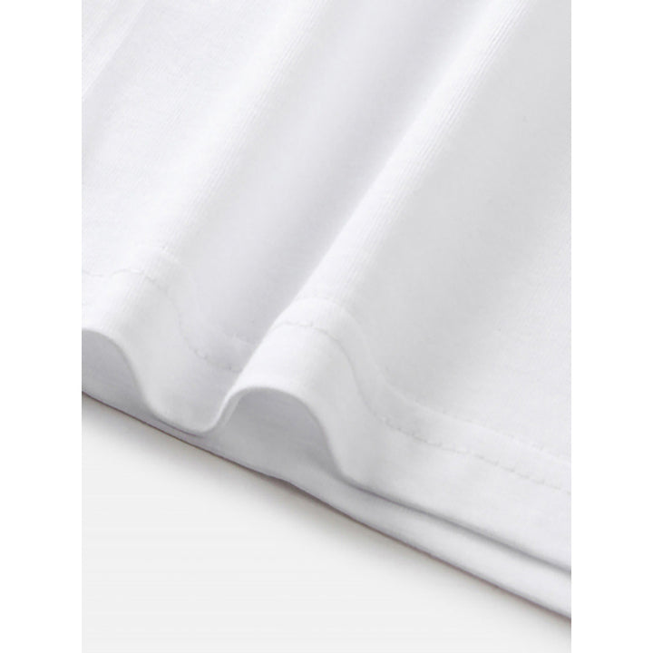 Dame T-shirt med kreativt croissant-motiv og afslappet oversized-snit Stilla