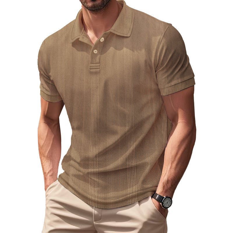 Herrer polo shirt med struktureret design og moderne pasform Stilla