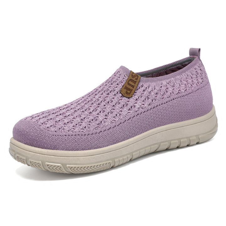 Dame Åndbare Slip-On Sneakers med elastisk struktur og skridsikker sål Stilla