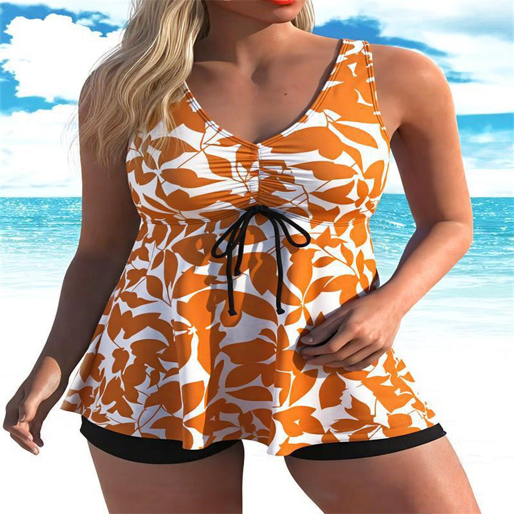 Dame Strandkjole med dynamisk zebra-design Skovae
