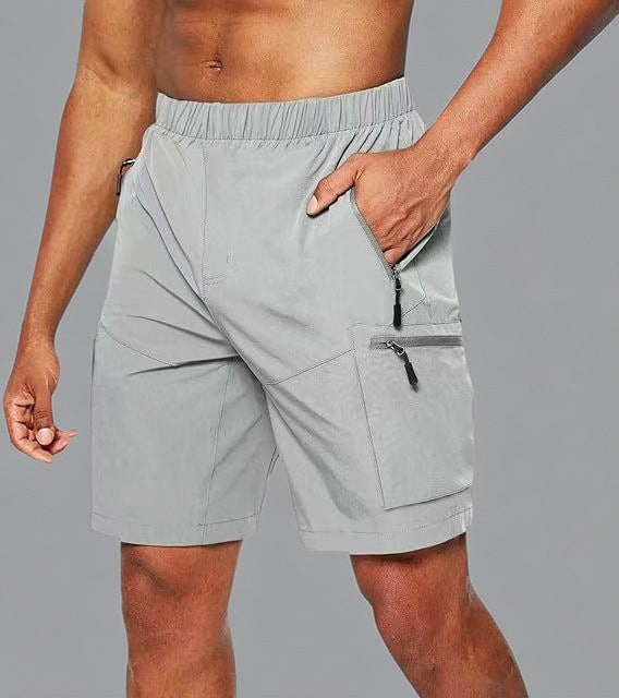 Herre funktionsshorts med elastisk talje og praktiske lynlås lommer Stilla