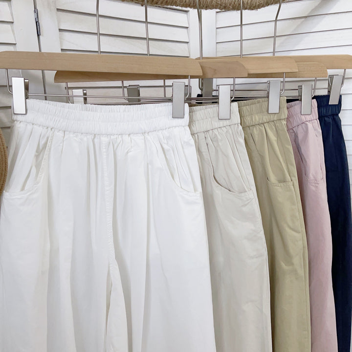 Dame Relaxed Fit Plisse-Bukser Stilla