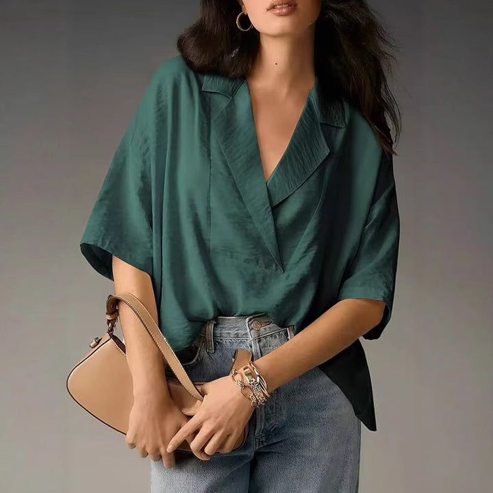 Dame Oversize Bluse T-shirt med afslappet pasform Stilla